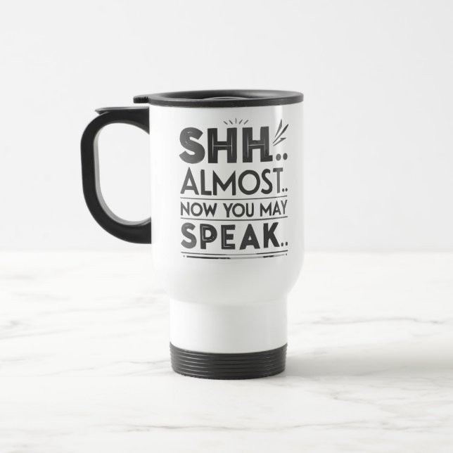 Bold Typography Focus & Concentration Coffee Mug (Left)