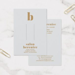 Bold Typography Gold Monogram Hair Clips Display