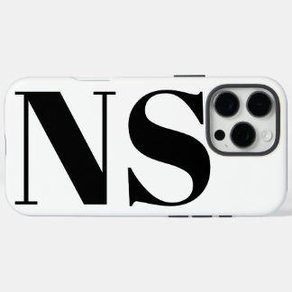 Bold Typography Minimal Initials Monogram iPhone 16 Pro Max Case