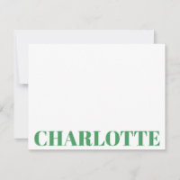 Bold Typography Personalized Kelly Green Name