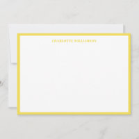 Bold Typography Personalized Name Yellow Border