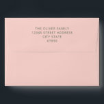 Bold Typography Pink Green Bat Mitzvah Matching<br><div class="desc">Bold Typography Blush Pink and Forest Green Modern Bat Mitzvah Invitation Matching Envelope</div>