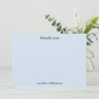 Bold Typography Soft Blue Modern Birthday Name