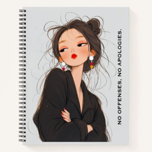 Bold & Unapologetic Attitude Girl Notebook