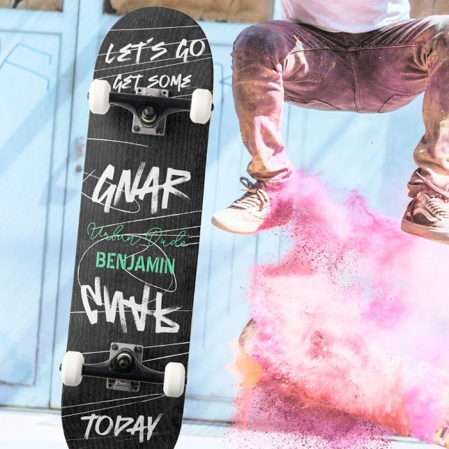Bold Urban Let’s Gnar Gnar Graffity Skateboard (Bold Urban Let’s Gnar Gnar Graffity Skateboard ©Susanne Sachers - Sunny Wanderlust 🌞✈️)