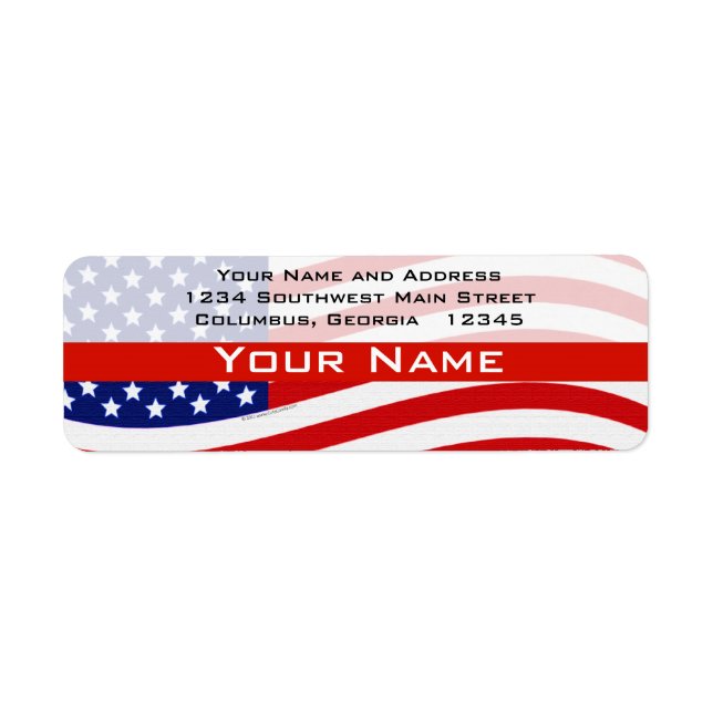 Bold USA Theme, Custom Personalized Design (Front)