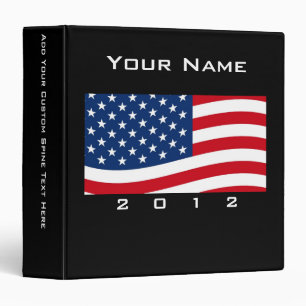 Bold USA Theme, Custom Personalized Design Binder