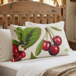 Bold Vintage Cherries Pillowcase