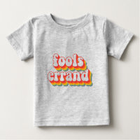Bold Vintage "Fools Errand" Graphic Print