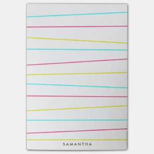 Bold Wacky Lines Post-it Notes