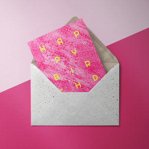 Bold watercolor Birthday Card
