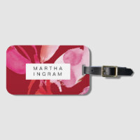 Bold watercolor red and pink design