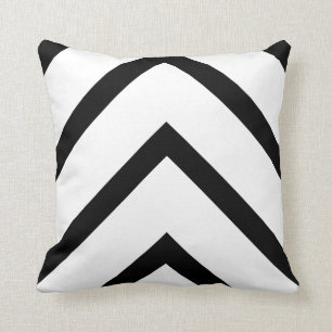 Bold White Chevron Throw Pillow