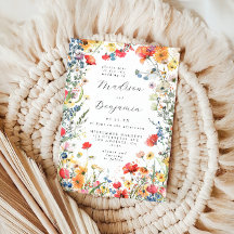 Bold Wildflower Wedding