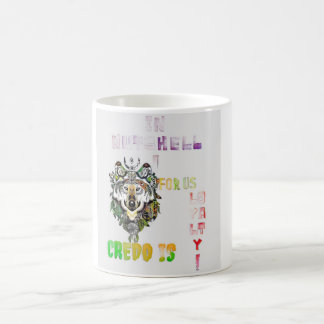Bold Wolf Design Coffee Cup. Groomsmen Gifts Magic Mug