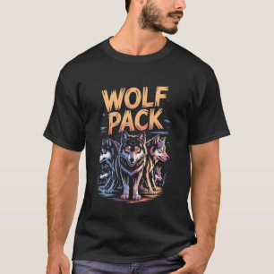 Bold Wolf Pack Howling Paw T-Shirt