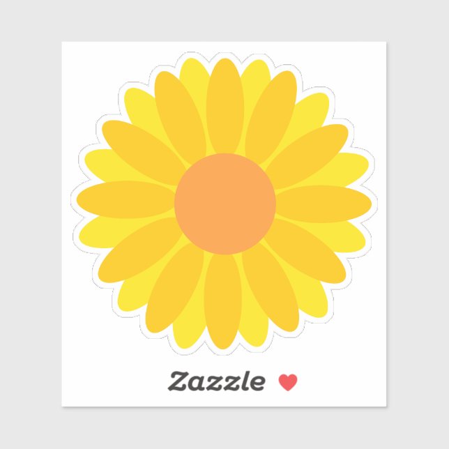 Bold Yellow and Orange Flower (Sheet)