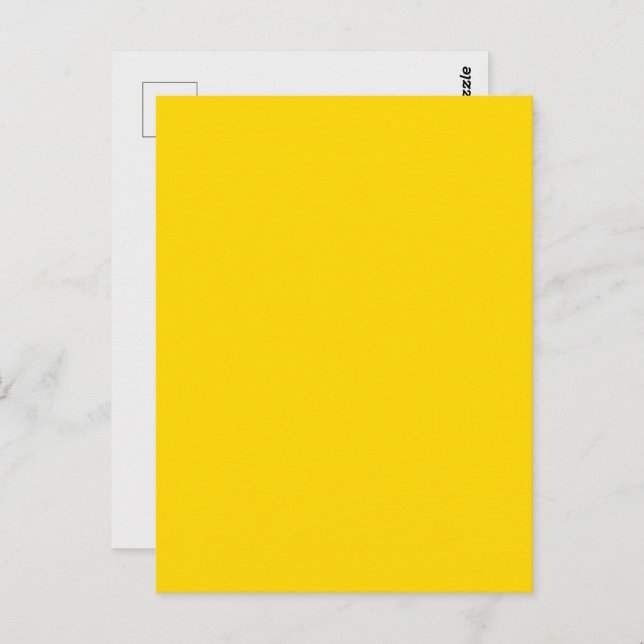 Bold Yellow Custom Postcard Design (Front/Back)