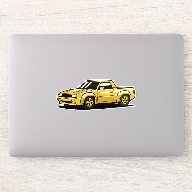 Bold Yellow Pickup Toon (Computer)