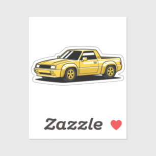 Bold Yellow Pickup Toon