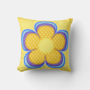 Bold Yellow with Polkadots Pillows
