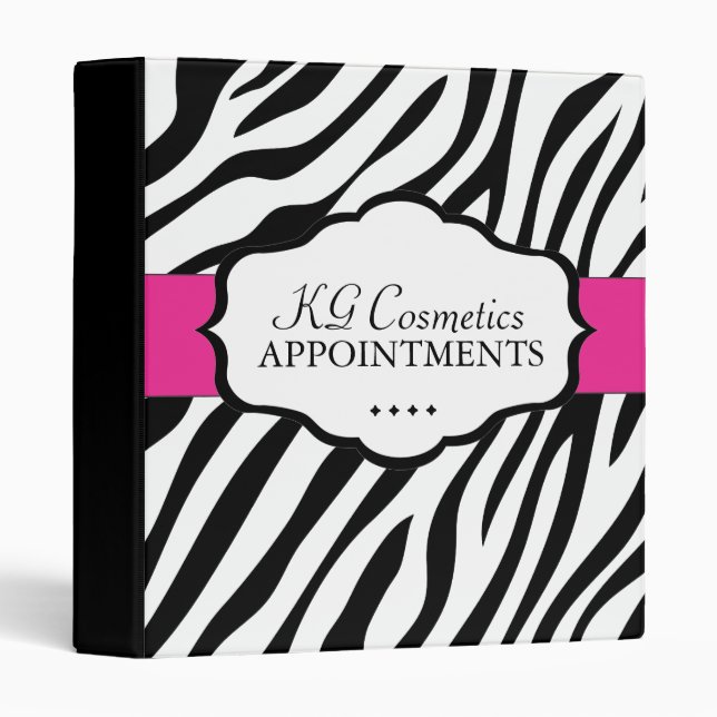 Bold Zebra Portfolio Binder (Front/Spine)