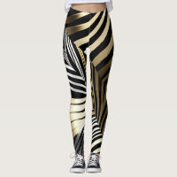 Bold zebra stripes in metallics