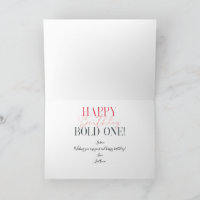 Bolder Not Older Funny Sixty Birthday Card