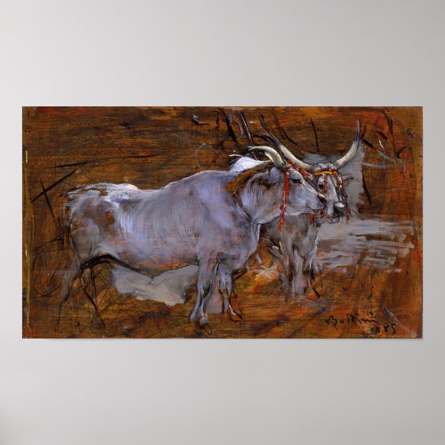 Boldini - Cattle 1885 Poster (Front)