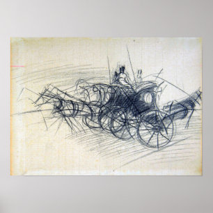 Boldini - Hansom Cabs Poster