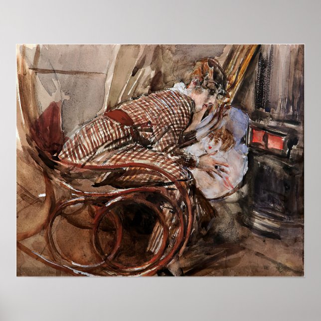 Boldini - Lady In Front Of The Stove 1912 Poster (Front)