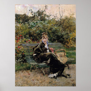 Boldini - Sitting In The Garden Poster