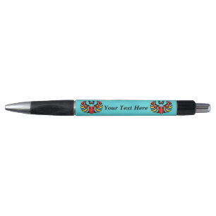 Boldly Coloured Scarab Beetles Vibrant Aqua Blue Pen