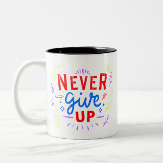 Boldly Unstoppable: A Burst of Motivation Two-Tone Coffee Mug