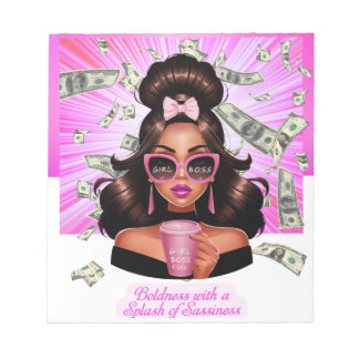 BOLDNESS WITH A SPLASH OF SASSINESS NOTEPAD