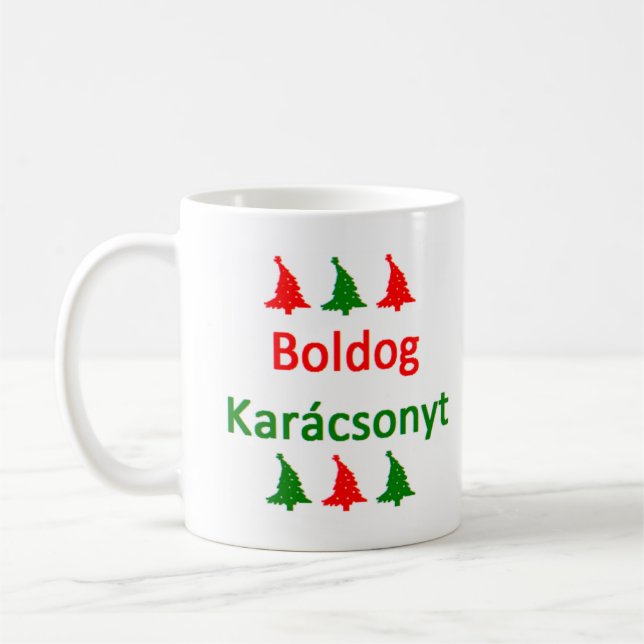 boldog karacsonyt coffee mug (Left)