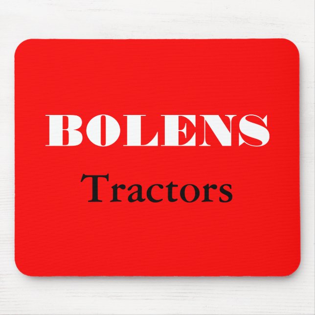 Bolens Tractors Lawnmowers Mowers Husky Design Mouse Pad (Front)