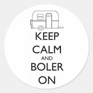 Boler sticker - Keep Calm and Boler On