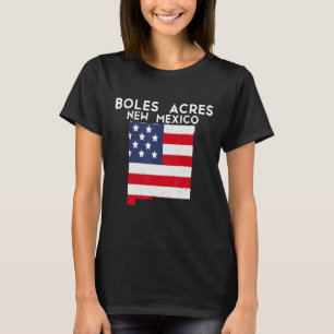 BOLES ACRES USA State America Travel New Mexican N T-Shirt