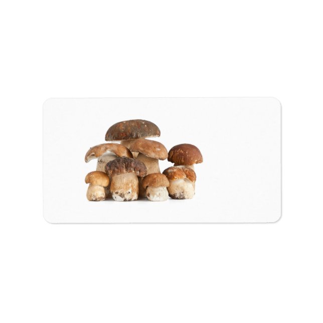Boletus mushroom label (Front)