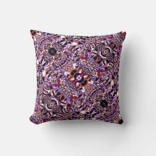 Bolhas de vidro gerando formas coloridas? throw pillow