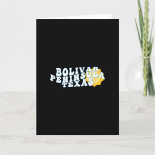 Bolivar Peninsula Texas Tx Sunrise Vacation Souven Card