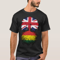 Bolivia Bolivian British UK Tree Roots Flag