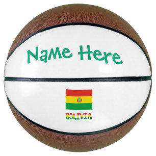 Bolivia Bolivian Flag Green Personalized Basketball