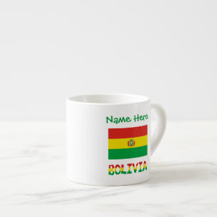 Bolivia Bolivian Flag Green Personalized  Espresso Cup