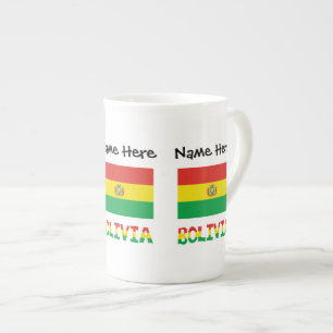Bolivia Bolivian Flag Personalized  Bone China Mug