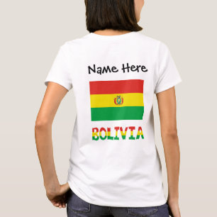 Bolivia Bolivian Flag Personalized  T-Shirt