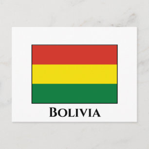 Bolivia (Bolivian) Flag Postcard