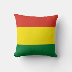 Bolivia (Bolivian) Flag Throw Pillow