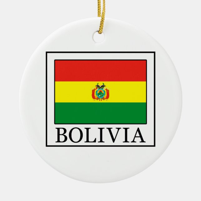 Bolivia Ceramic Ornament (Front)
